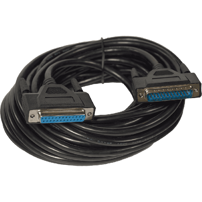 ALGAMLIGHT Cable ILDA Sub-D 25 negro de 10 metros para láseres Spectrum