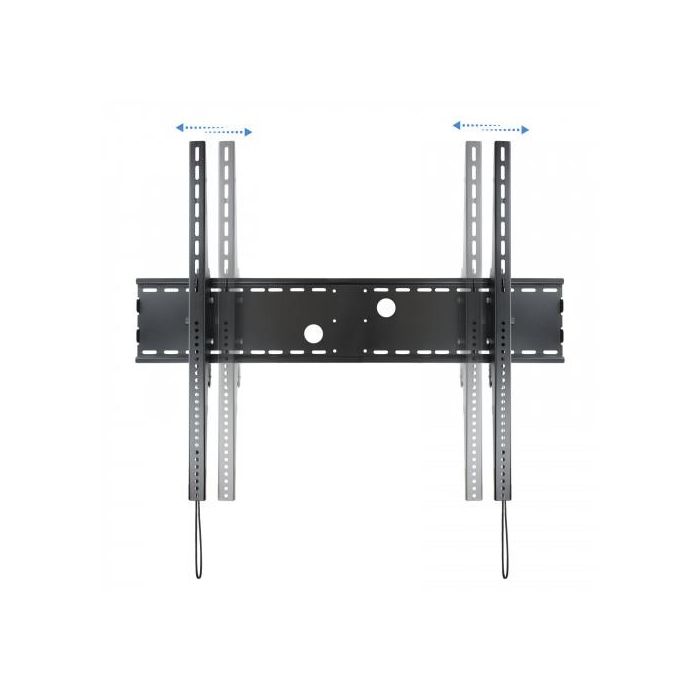 TooQ LP42130T-B Soporte de Pared Fijo Inclinable para TV 60-100" hasta 130kg. Ángulo ±15°, Negro, 130mm, Curvas. 3
