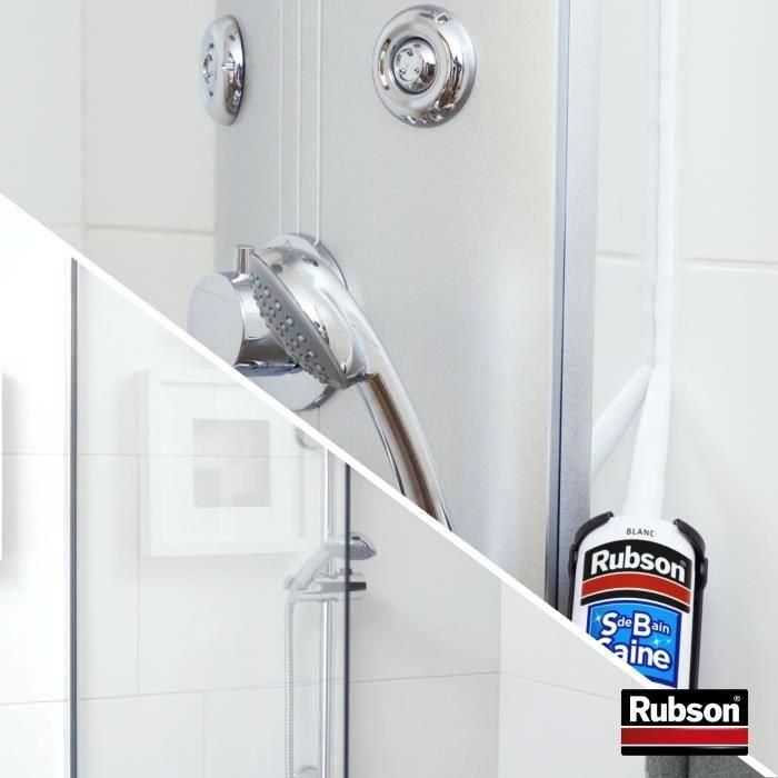 Sellador Sanitario - RUBSON - 2690812 - Baño Saludable - Antimoho - Blanco - 280ml 2 Sellador Sanitario - RUBSON - 2690812 - Baño Saludable - Antimoho - Blanco - 280ml 2