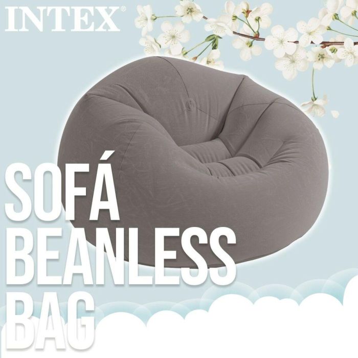 Sillón Hinchable Intex Gris 107 x 69 x 104 cm (6 Unidades) 3