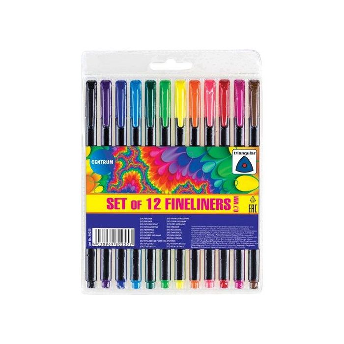 Roller Gel Centrum Fineliners 0.7 Bolsa De 12