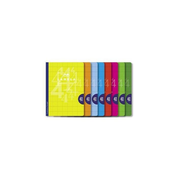 Lamela Libreta Grapada A4 50H Cuadrovía 4 mm con Margen Cubierta Básica (Pack 10 Unidades) (10 Unidades)