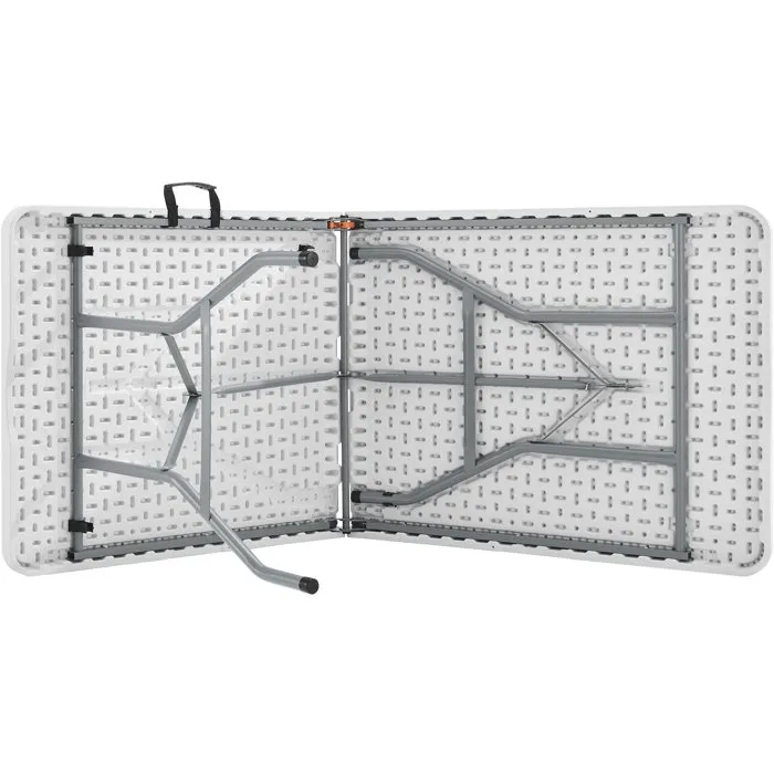 Mesa Plegable 180 cm Plástico Resistente a la Intemperie para 8 Personas Uso Interior y Exterior 3 Mesa Plegable 180 cm Plástico Resistente a la Intemperie para 8 Personas Uso Interior y Exterior 3