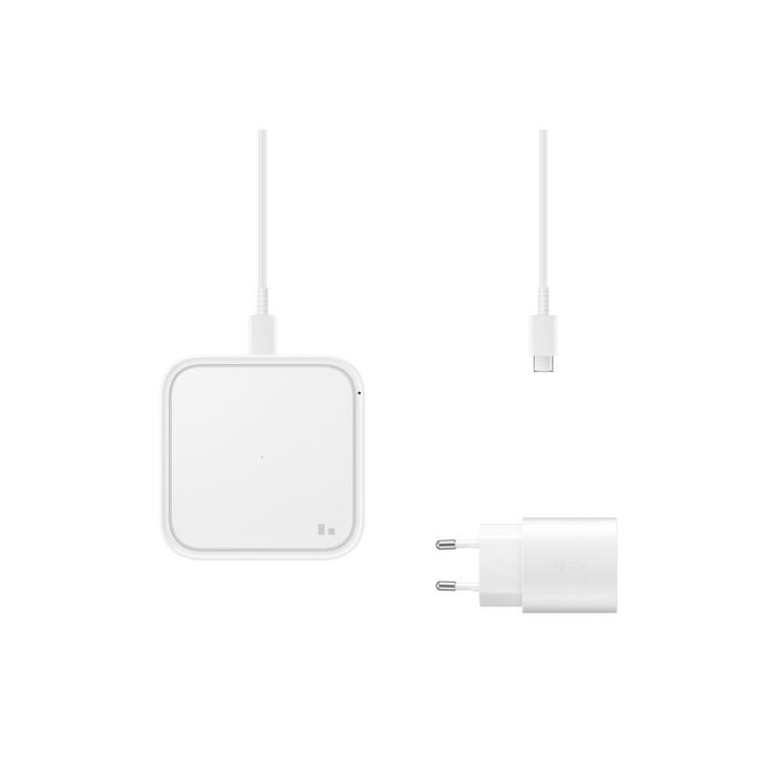 Samsung Almohadilla de Carga Inalámbrica Plana con Carga Rápida de 15W, Color Blanco 1 Samsung Almohadilla de Carga Inalámbrica Plana con Carga Rápida de 15W, Color Blanco 1