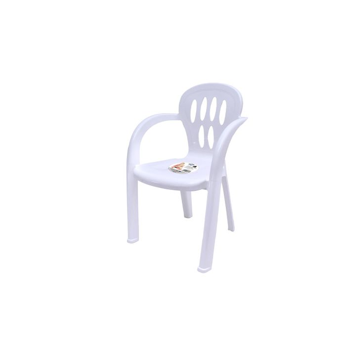 Silla Infantil Plastico 35X33X51Cm Blanca (12 Unidades) 1 Silla Infantil Plastico 35X33X51Cm Blanca (12 Unidades) 1