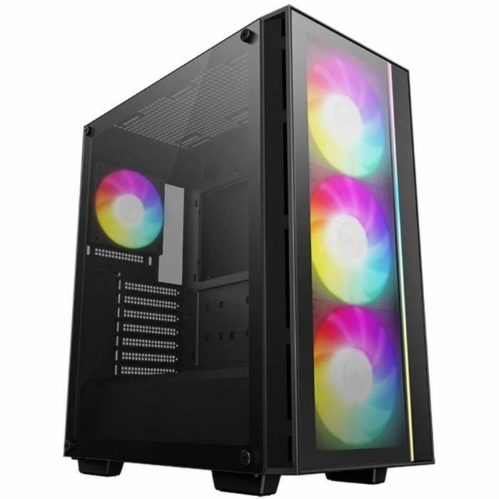 Caja para PC - DEEPCOOL - MATREXX 55 V4 C - Torre media - ATX - Vidrio templado - ARGB - Negro