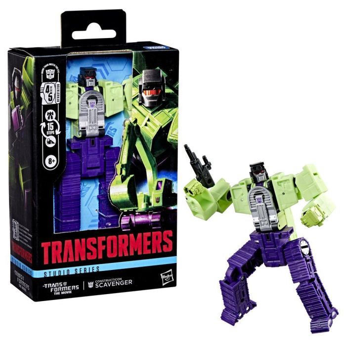 Hasbro Transformers Studio Series Figura Constructicon Scavenger Robot Excavadora 11,5cm
