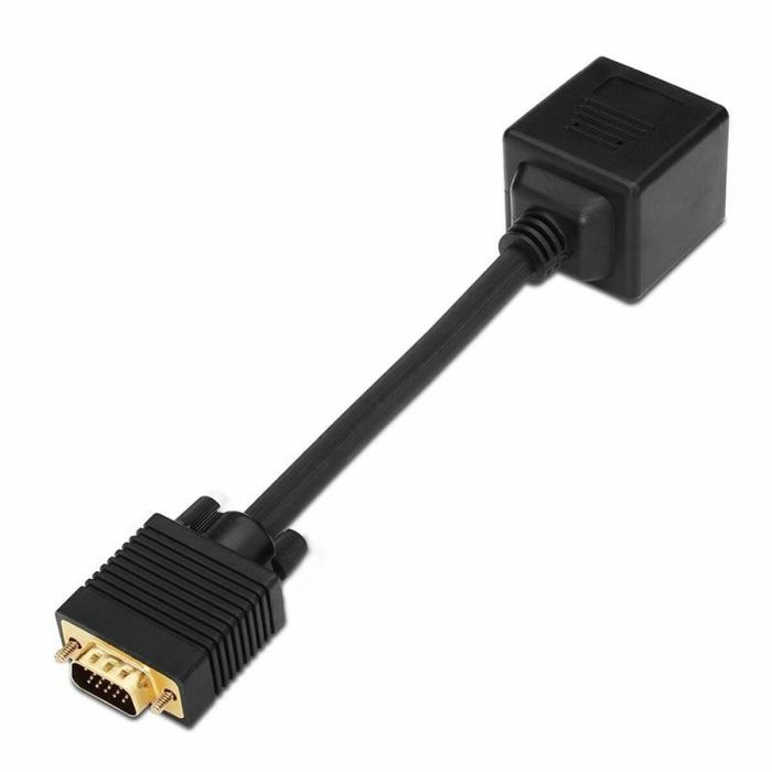 Adaptador VGA a Doble VGA Aisens A113-0080 Negro 1