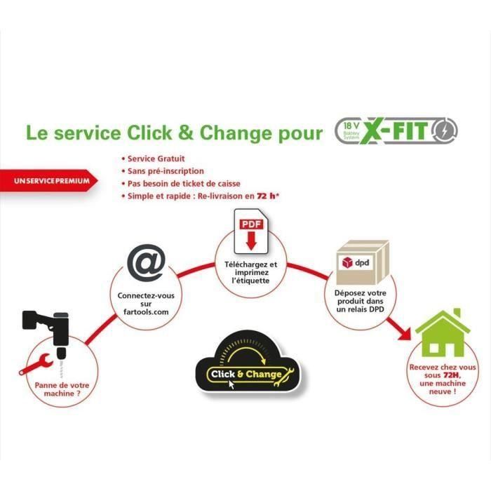 Fartools 216001 Taladro Percutor Inalámbrico XF-IMPACT 18V, 2 Baterías 3.0Ah, Cargador, 40 Nm, Portabrocas 13mm 3 Fartools 216001 Taladro Percutor Inalámbrico XF-IMPACT 18V, 2 Baterías 3.0Ah, Cargador, 40 Nm, Portabrocas 13mm 3