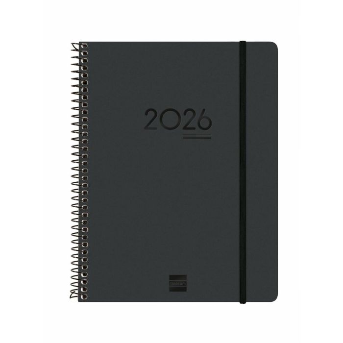 Finocam Agenda Ikon Espiral 16 Meses E10 Svv, Tapa PP Negro, Septiembre 2025-Diciembre 2026, Con Goma Elástica y Adhesivos Temáticos Finocam Agenda Ikon Espiral 16 Meses E10 Svv, Tapa PP Negro, Septiembre 2025-Diciembre 2026, Con Goma Elástica y Adhesivos Temáticos