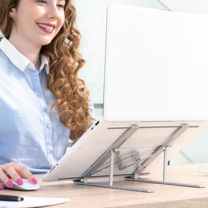 Soporte para Portátil Plegable y Regulable Flastan InnovaGoods 0 Soporte para Portátil Plegable y Regulable Flastan InnovaGoods 0