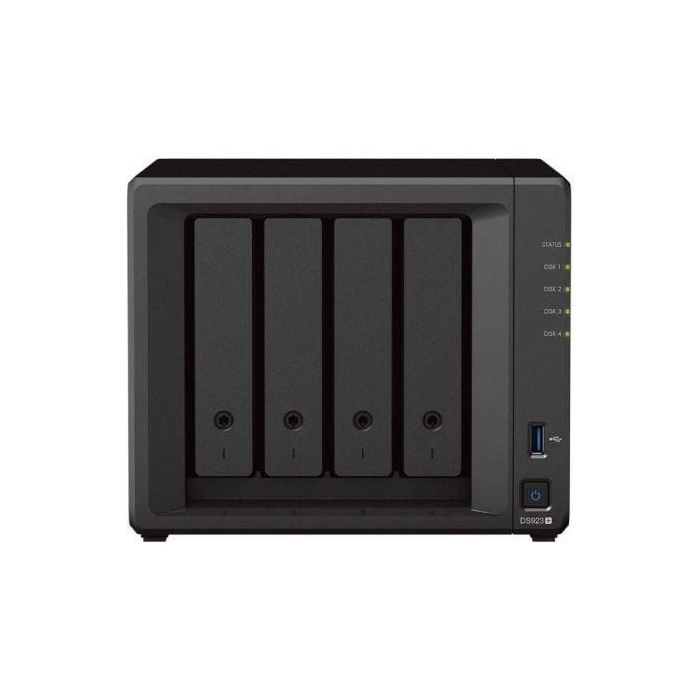 Synology DS923+ NAS DiskStation 4 Bahías 3.5"/2.5" 4GB DDR4 ECC RAM Ampliable AMD Ryzen R1600 Servidor de Almacenamiento en Red con 2x NVMe 0 Synology DS923+ NAS DiskStation 4 Bahías 3.5"/2.5" 4GB DDR4 ECC RAM Ampliable AMD Ryzen R1600 Servidor de Almacenamiento en Red con 2x NVMe 0