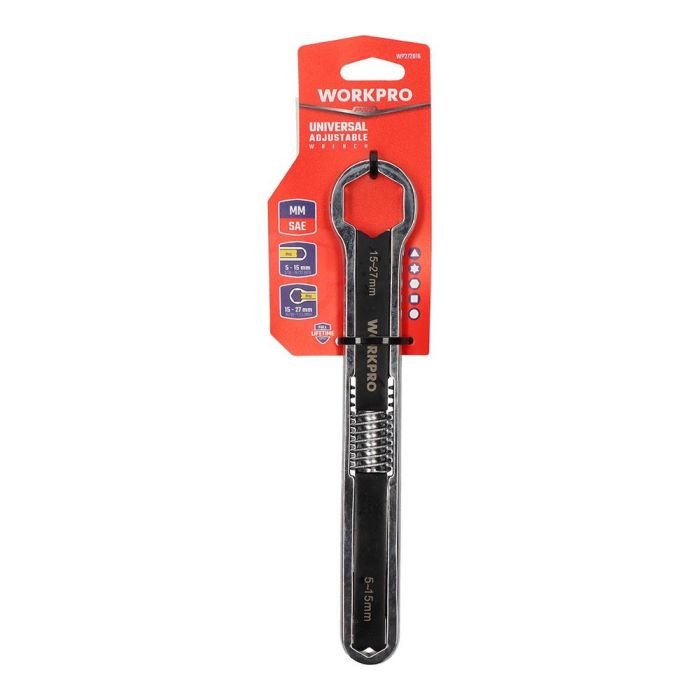 Llave ajustable universal 5 - 27mm, métrica y sae 1
