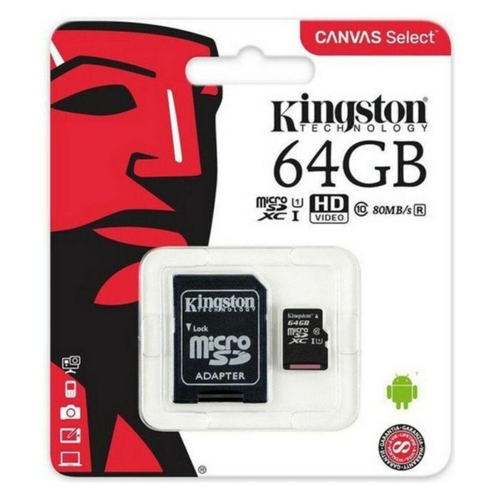 Tarjeta de Memoria Micro SD con Adaptador Kingston SDCS2 100 MB/s exFAT 2 Tarjeta de Memoria Micro SD con Adaptador Kingston SDCS2 100 MB/s exFAT 2