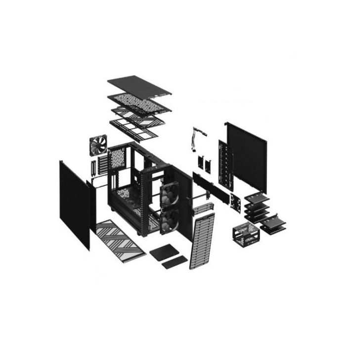 Fractal Design Define 7 Caja PC Negro FD-C-DEF7A-01 - eATX, Midi Tower, Sin Ventana Lateral 32 Fractal Design Define 7 Caja PC Negro FD-C-DEF7A-01 - eATX, Midi Tower, Sin Ventana Lateral 32
