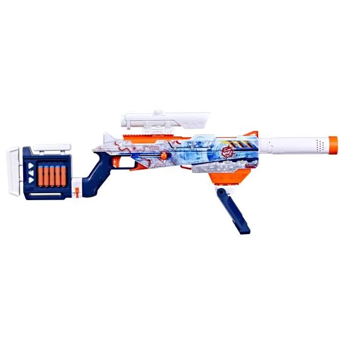 Hasbro Nerf Load Out Arctic Zerostriker G1763 Lanzador Personalizable con Accesorios e Incluye 24 Dardos N1 3