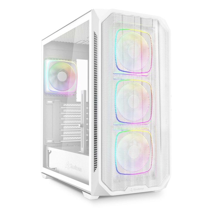 Sharkoon AK5M RGB Torre Midi ATX Blanca con Panel Cristal Templado y Malla, 4 Ventiladores PWM RGB 120mm, Soporte Dual Radiador 360mm Sharkoon AK5M RGB Torre Midi ATX Blanca con Panel Cristal Templado y Malla, 4 Ventiladores PWM RGB 120mm, Soporte Dual Radiador 360mm