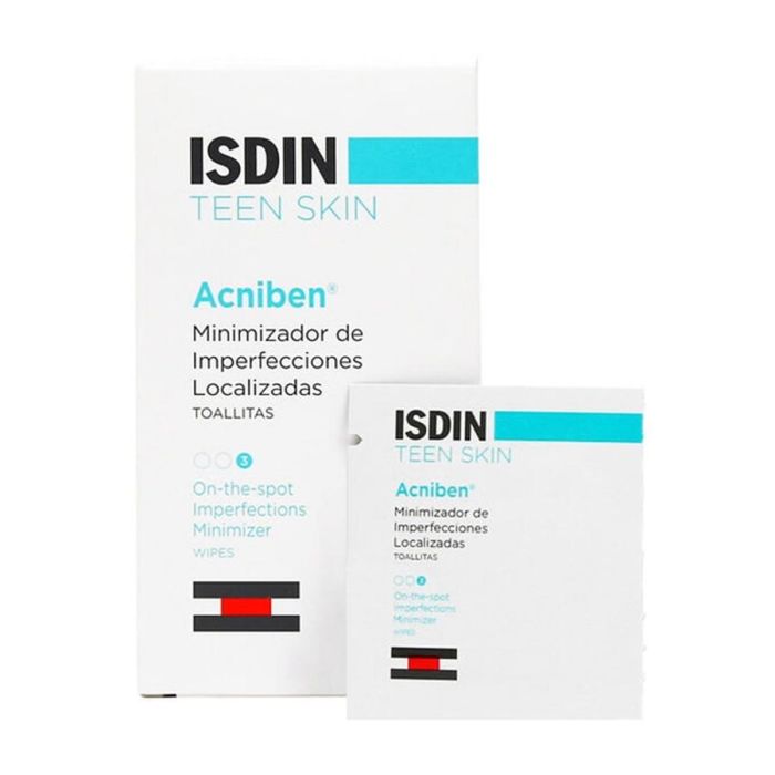 Isdin Teen skin acniben minimizador de imperfecciones localizadas toallita 30un