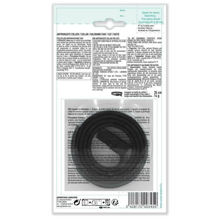 Vetocanis Collar antiparasitario para gatos + 9 meses de protección contra pulgas, garrapatas y mosquitos 2 Vetocanis Collar antiparasitario para gatos + 9 meses de protección contra pulgas, garrapatas y mosquitos 2