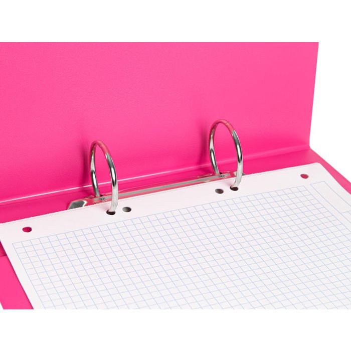 Carpeta De 2 Anillas 40 mm Redondas Liderpapel A5 Carton Forrado Pvc Fucsia 6