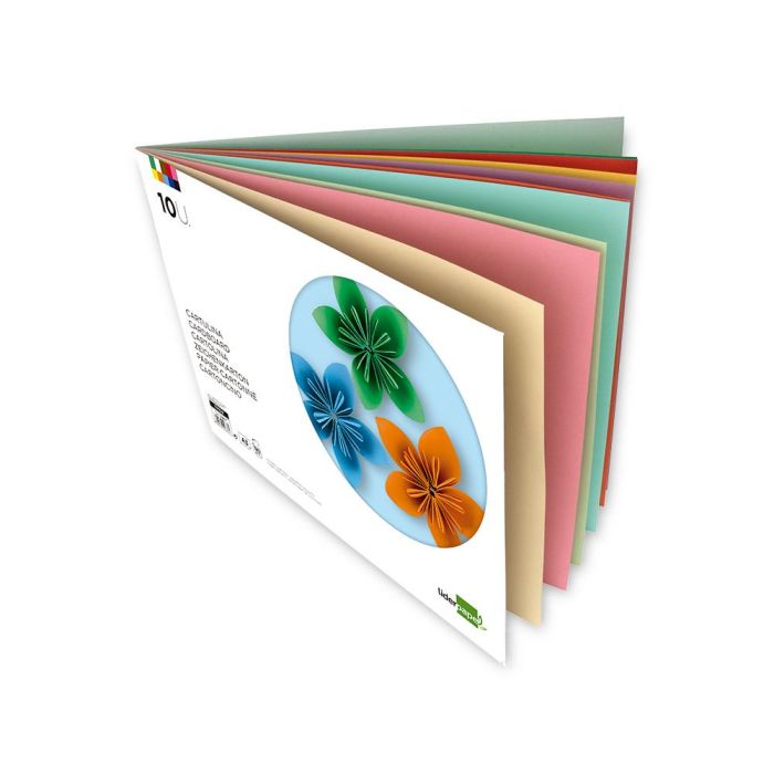 Bloc Trabajos Manuales Liderpapel Cartulina 297x420 mm 10 Hojas Colores Surtidos 3