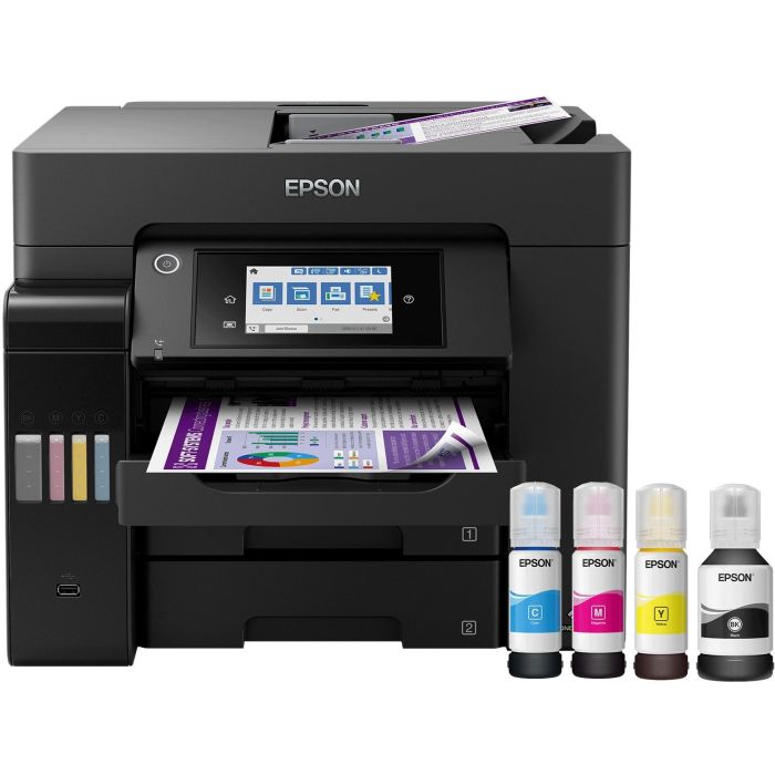Epson EcoTank ET-5850 Impresora Multifunción 4 en 1 a color A4 con Wi-Fi, Ethernet y Dúplex Automático 1