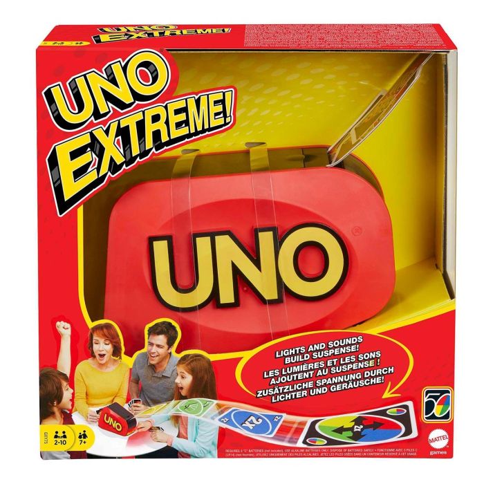 Mattel Juego Uno Extreme con luces y sonidos, edad mínima 7 años 1