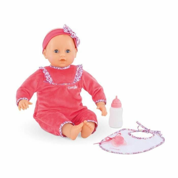 Corolle Lila Chérie - Muñeca Bebé Interactiva Mi Gran Bebé con Sensores Sensoriales, 5 Funciones y 3 Accesorios para Juego Realista 4