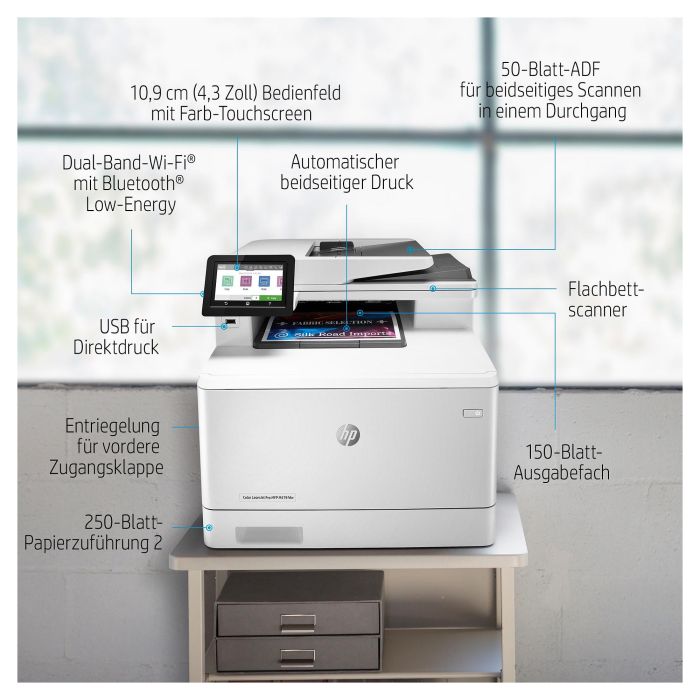 HP LaserJet Pro MFP M479dw Impresora Multifunción Láser Color Inalámbrica Dúplex 10