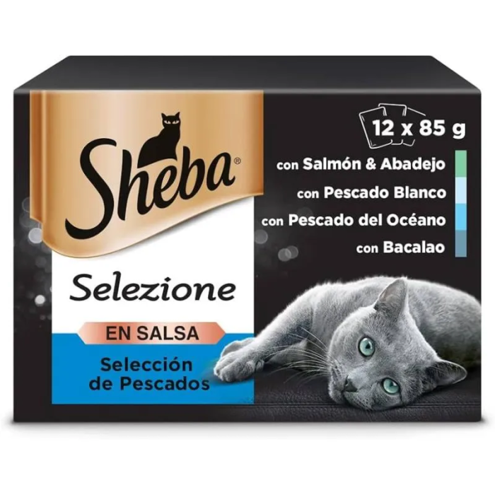 Sheba Multipack Delicatezze Salsa Pescado 4x12x85 gr