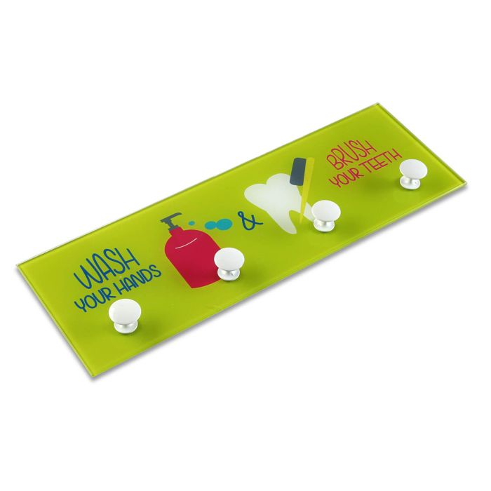 Perchero Wash & Brush Verde Versa 3X12CM 1 Perchero Wash & Brush Verde Versa 3X12CM 1
