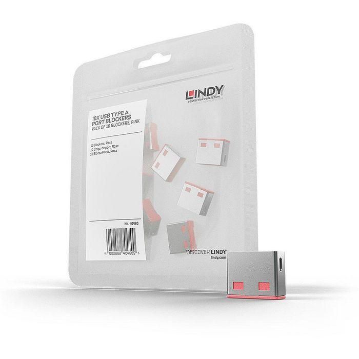 Lindy USB Port Blocker (without key) - Pack of 10, Colour Code: Pink Lindy USB Port Blocker (without key) - Pack of 10, Colour Code: Pink