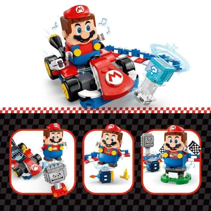 LEGO Super Mario 72043 Kart Estándar con Figura Interactiva de Mario Juego de Construcción para Carreras 3