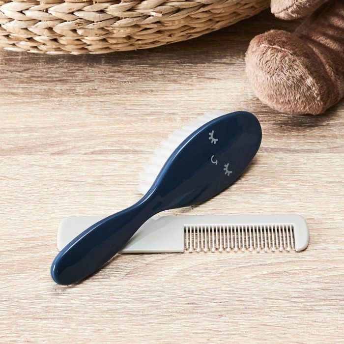 Tom et Zoe Juego Peine y Cepillo Bebé, Puericultura, Azul, Amarillo, Gris 6