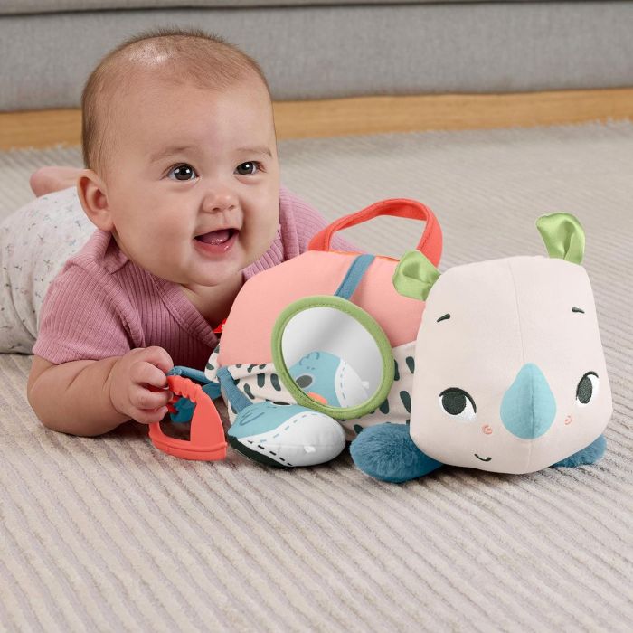 Peluche Pequeño Rinoceronte Hyr55 Fisher Price 3