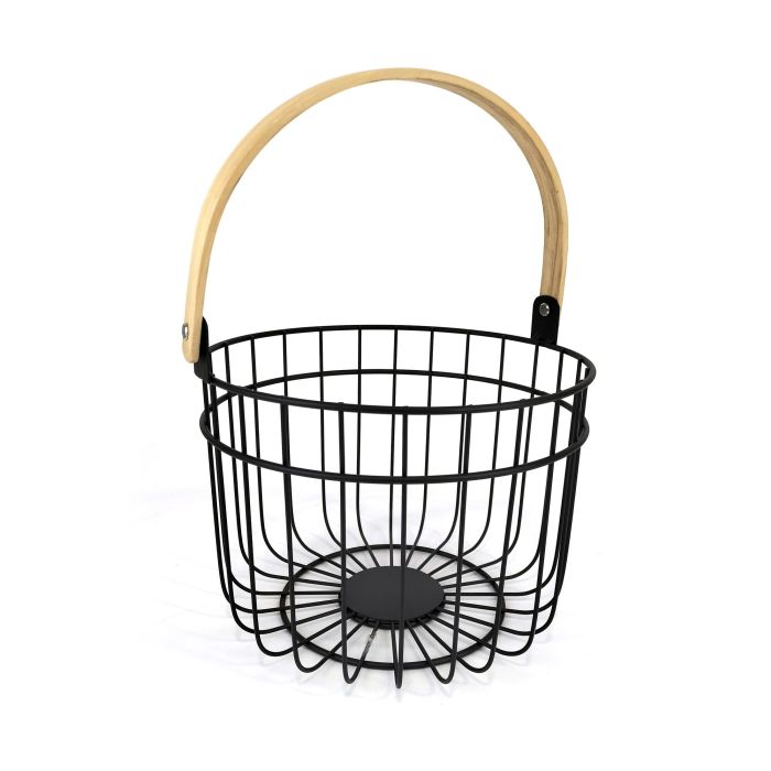 Quttin Cesta Organizador Redonda Rustic, 28x26.5x22 cm (12 Unidades) 1