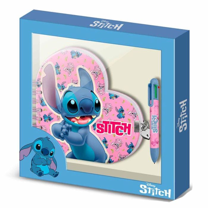 KARACTERMANIA Diario + Boligrafo Stitch Disney