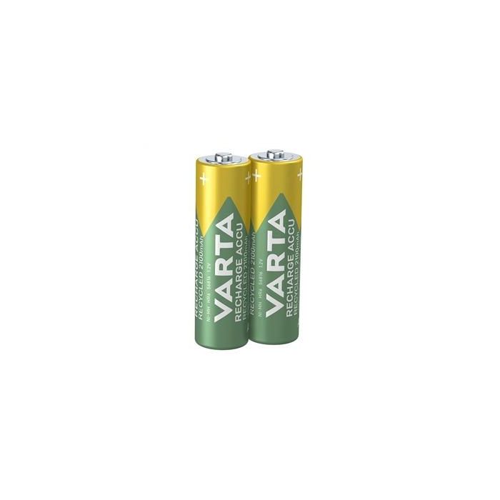 Pilas Recargables VARTA NI/MH HR06 AA 2100MAH 2UDS - Baja Autodescarga, Lista para Usar, 11% Materiales Reciclados, Ref: 56816101402 Pilas Recargables VARTA NI/MH HR06 AA 2100MAH 2UDS - Baja Autodescarga, Lista para Usar, 11% Materiales Reciclados, Ref: 56816101402