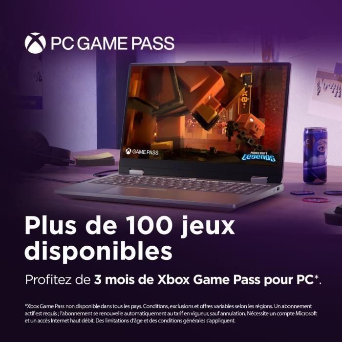 Portátil para juegos LENOVO LOQ Essential 15IRX11 | Sin Windows - Pantalla FHD de 15,6" a 144 Hz - Procesador Core i5-13450HX - Tarjeta gráfica RTX 5050 - 16 GB de RAM - SSD de 512 GB 2