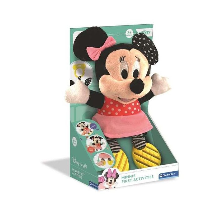 Clementoni Sonajero Minnie Peluche Texturas con Mordedor 18x28x11 cm 11