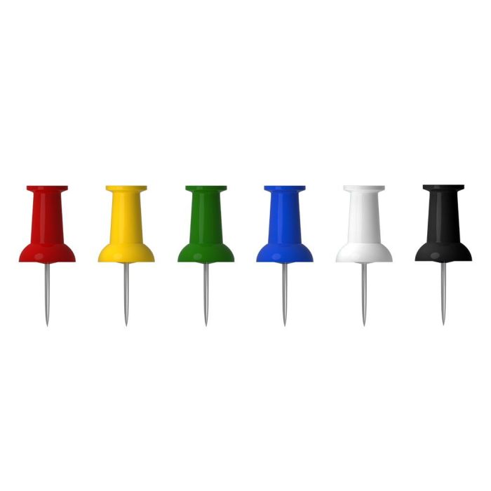 Caja 50 Pinchos de Colores ERICH KRAUSE 24877 1 Caja 50 Pinchos de Colores ERICH KRAUSE 24877 1