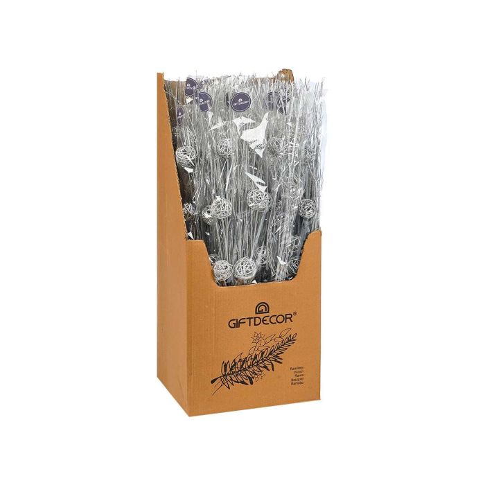Ramillete 3 Bolas Plateado Metalico Giftdecor 13X100CM (24 Unidades) 1 Ramillete 3 Bolas Plateado Metalico Giftdecor 13X100CM (24 Unidades) 1