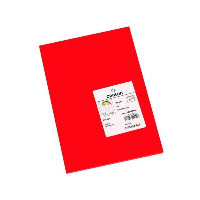 Iris Cartulina 297x420 mm 185 gr Rojo -50U- Iris Cartulina 297x420 mm 185 gr Rojo -50U-