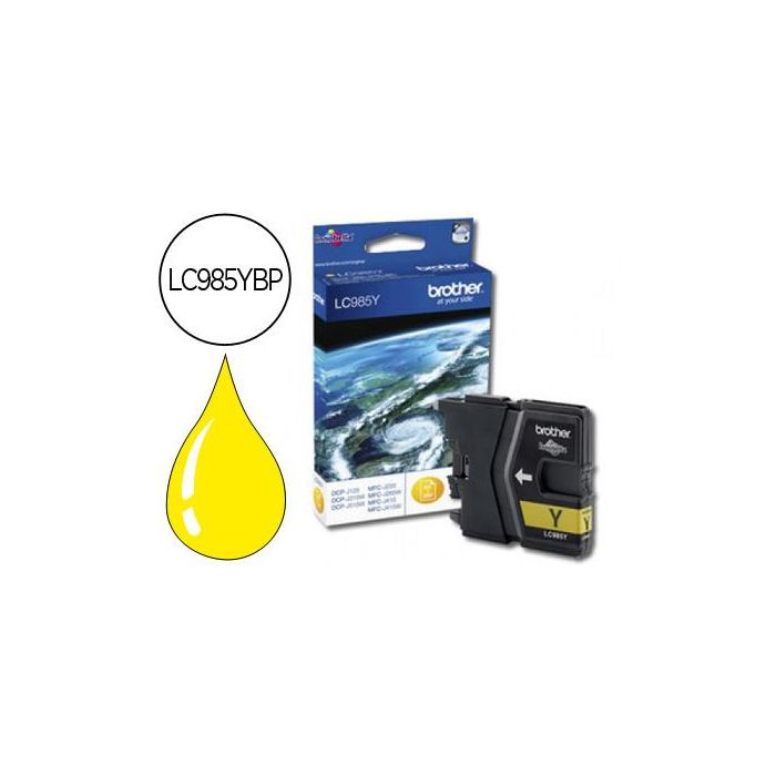 Ink-Jet Brother Lc-985Y Amarillo Dcp-J125-Dcp-J315 W Mfc-J265 W-Mfc-J410-Mfc-J415 W