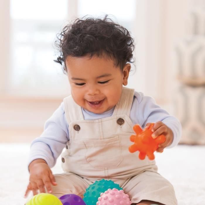 INFANTINO Juego de 10 bolas sensoriales multicolores 2 INFANTINO Juego de 10 bolas sensoriales multicolores 2