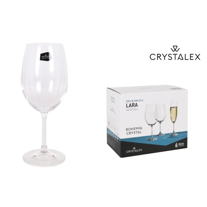 Set 6 Copas Vino Cristal Bohemia 350 cc - LARA (4 Cajas) Set 6 Copas Vino Cristal Bohemia 350 cc - LARA (4 Cajas)