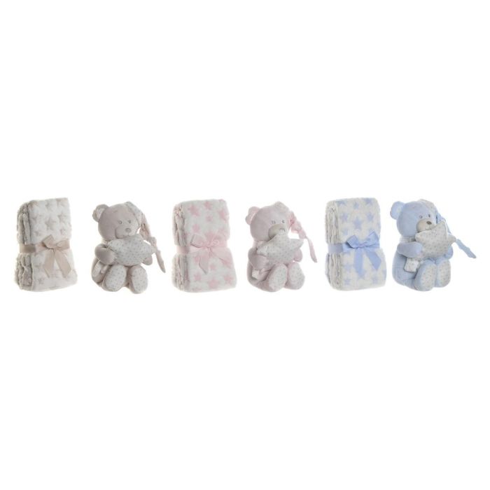 Set de Regalo para Bebé Home ESPRIT Azul Beige Rosa Poliéster (3 Unidades) Set de Regalo para Bebé Home ESPRIT Azul Beige Rosa Poliéster (3 Unidades)