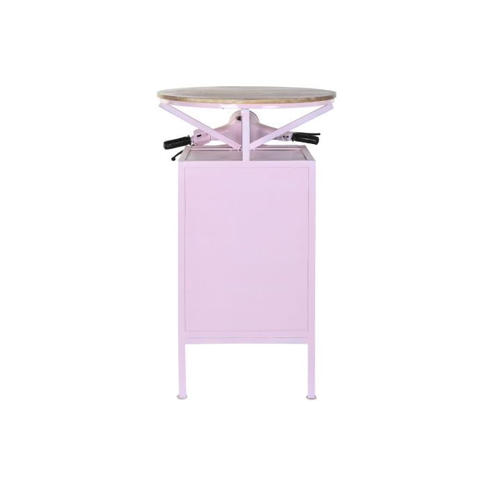 DKD Home Decor Mesa Shabby Pinki Rosa Palo de Hierro y Mango con 1 Estantería, Diseño Moto Scooter, 72x116x110 cm 6 DKD Home Decor Mesa Shabby Pinki Rosa Palo de Hierro y Mango con 1 Estantería, Diseño Moto Scooter, 72x116x110 cm 6