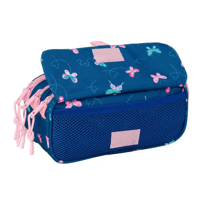 Safta Estuche Portatodo Triple Blackfit8 Mariposas 100x215x80 mm 3