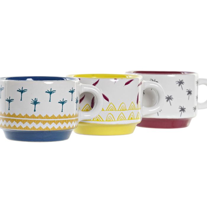 DKD Home Decor Tazas de Café Gres Colonial Africa Turquesa Azul 90 ml, Set de 6 Piezas Apto Microondas y Lavavajillas 1 DKD Home Decor Tazas de Café Gres Colonial Africa Turquesa Azul 90 ml, Set de 6 Piezas Apto Microondas y Lavavajillas 1